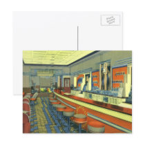 Vintage Roadside Diner Restaurant Postcards