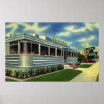 Vintage Roadside Diner Restaurant Posters