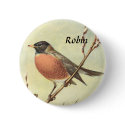Vintage Robin Button by Customizables Vintage Robin Button