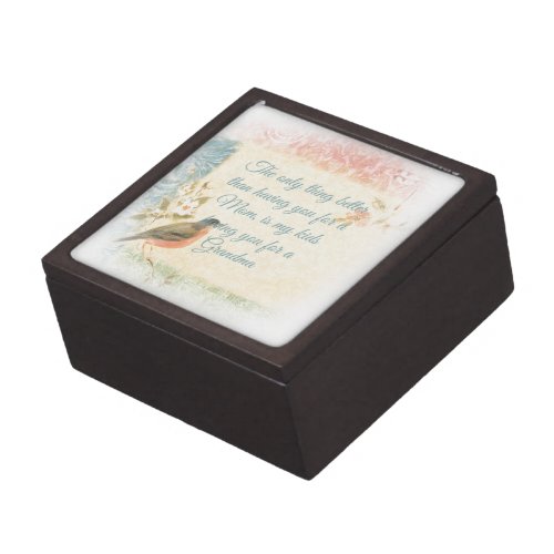 Vintage Robin Mother's Day Premium Jewelry Box