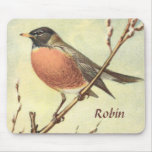Vintage Robin Mousepad