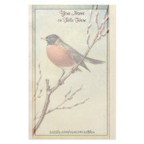 Vintage Robin Stationery by Customizables Vintage Robin Stationery