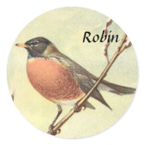 Vintage Robin Stickers