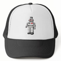 vintage robot trucker hats