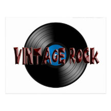 Vintage Rock VINYL Post Cards