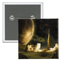Vintage Rocket Launch Pin