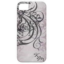 Vintage Rococo Champagne Monogram  Case iPhone 5 Covers
