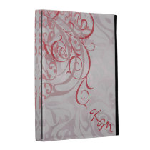 Vintage Rococo Red Ipad Folio Case