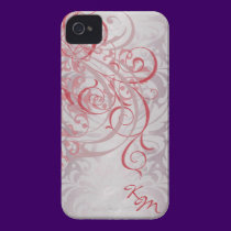 Vintage Rococo Red Monogram  Case casemate cases