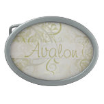 Vintage Rococo Women's Gold Scroll Belt Buckle