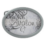 Vintage Rococo Women's Silver Scroll Belt Buckle