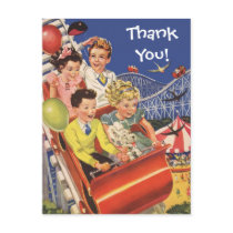 Vintage Roller Coaster Ride postcards by YesterdayCafe Vintage Roller Coaster Ride postcards