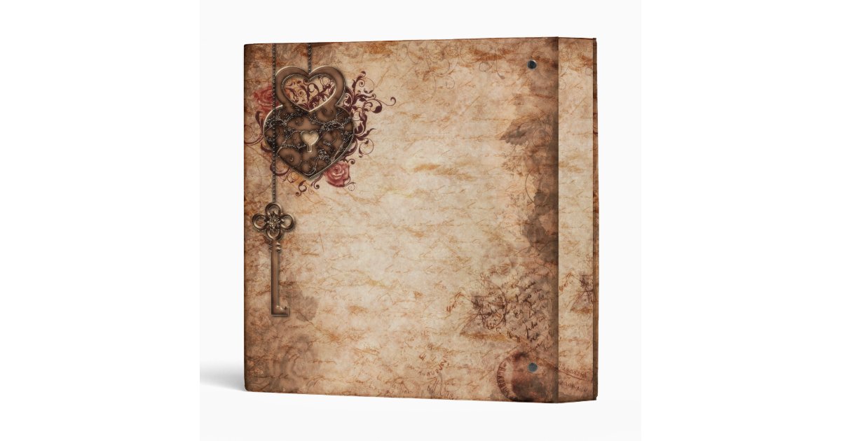 Vintage Romance 3 Ring Binder Zazzle