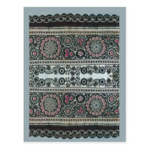 Vintage Romanian embroidery, traditional design Post Cards