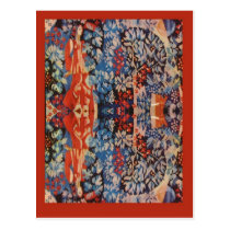 Vintage Romanian embroidery, traditional design Post Cards