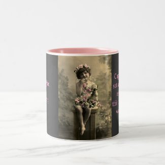 Vintage Romantic Cupid Mug