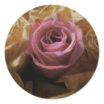 Vintage Romantic One of a Kind Love, A Single Rose Sticker