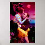 Vintage Romantic Twilight Couple Print