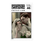 Vintage Romantic Wedding Postage Stamps