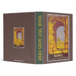 Vintage Rome by Train Travel Ad Album Vinyl Binder