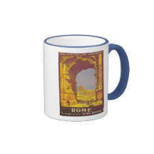 Vintage Rome Express railroad ad Mug