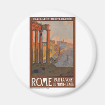 Vintage Rome Italy Fridge Magnets