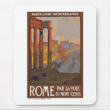 Vintage Rome Italy Mouse Pad