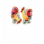 Vintage Rooster and Chicken Shirt