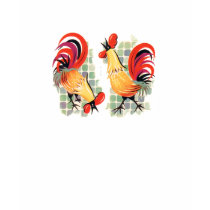 Vintage Rooster and Chicken Shirt