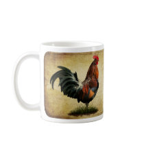 Vintage Rooster Coffee Mug