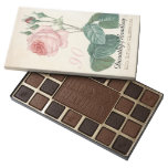 Vintage Rose 90th Birthday Celebration - 45 Piece Box Of Chocolates