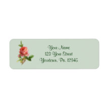 Vintage Rose Address Label