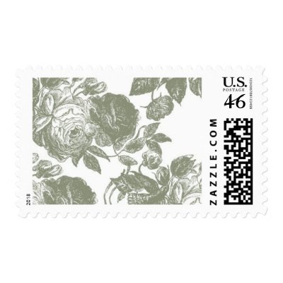 Vintage Rose B by Ceci New York Postage Stamp