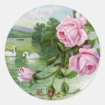 Vintage Rose Birthday Stickers