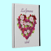 Vintage Rose Blossom Heart Caseable iPad Folio caseable cases