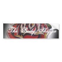 VINTAGE ROSE-bumper sticker 11x3 bumper stickers
