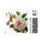 Vintage Rose Butterfly Postage