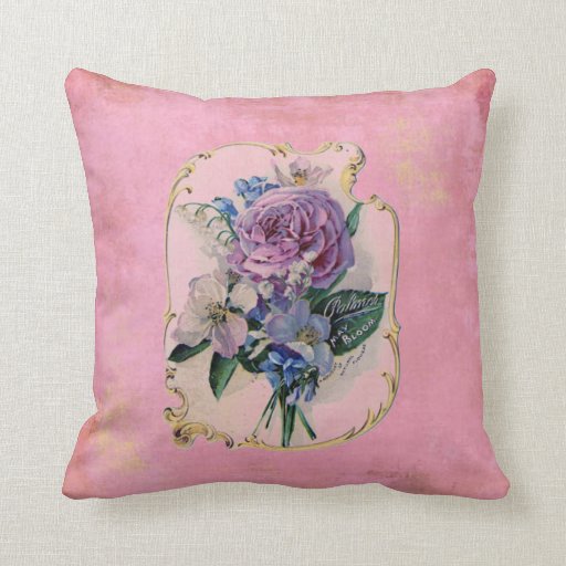 Vintage Rose Pillows Zazzle
