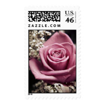 Vintage Rose postage stamps