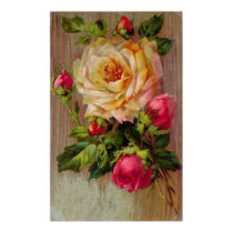Vintage Rose Print