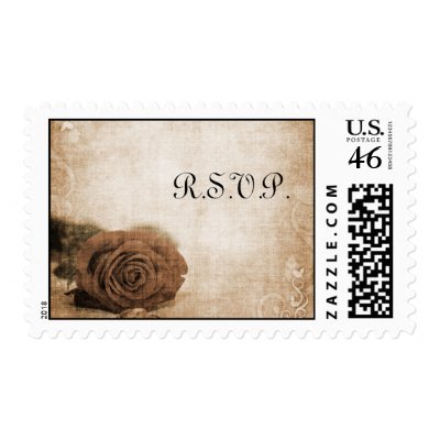 Vintage Rose R.S.V.P. Postage