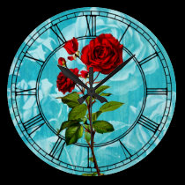 Vintage Rose wall clocks