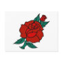 Vintage Rose Tattoo Post Card