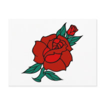 Vintage Rose Tattoo postcards by vintagegiftmall Vintage Rose Tattoo postcards