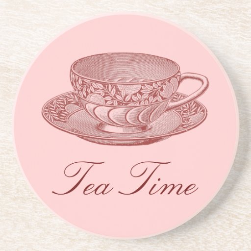 Tea tea Drink Vintage   gift Cup  Rose vintage Zazzle cup Coaster ideas
