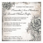 Vintage Rose Wedding Invitation