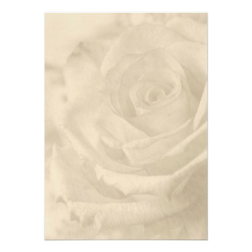 Vintage Rose Wedding Invitations