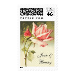 Vintage Rose Wedding Postage