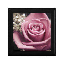 Vintage Rose wooden keepsake jewelry gift box gift boxes