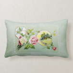 Vintage Roses and Damask Lumbar Pillow pillows